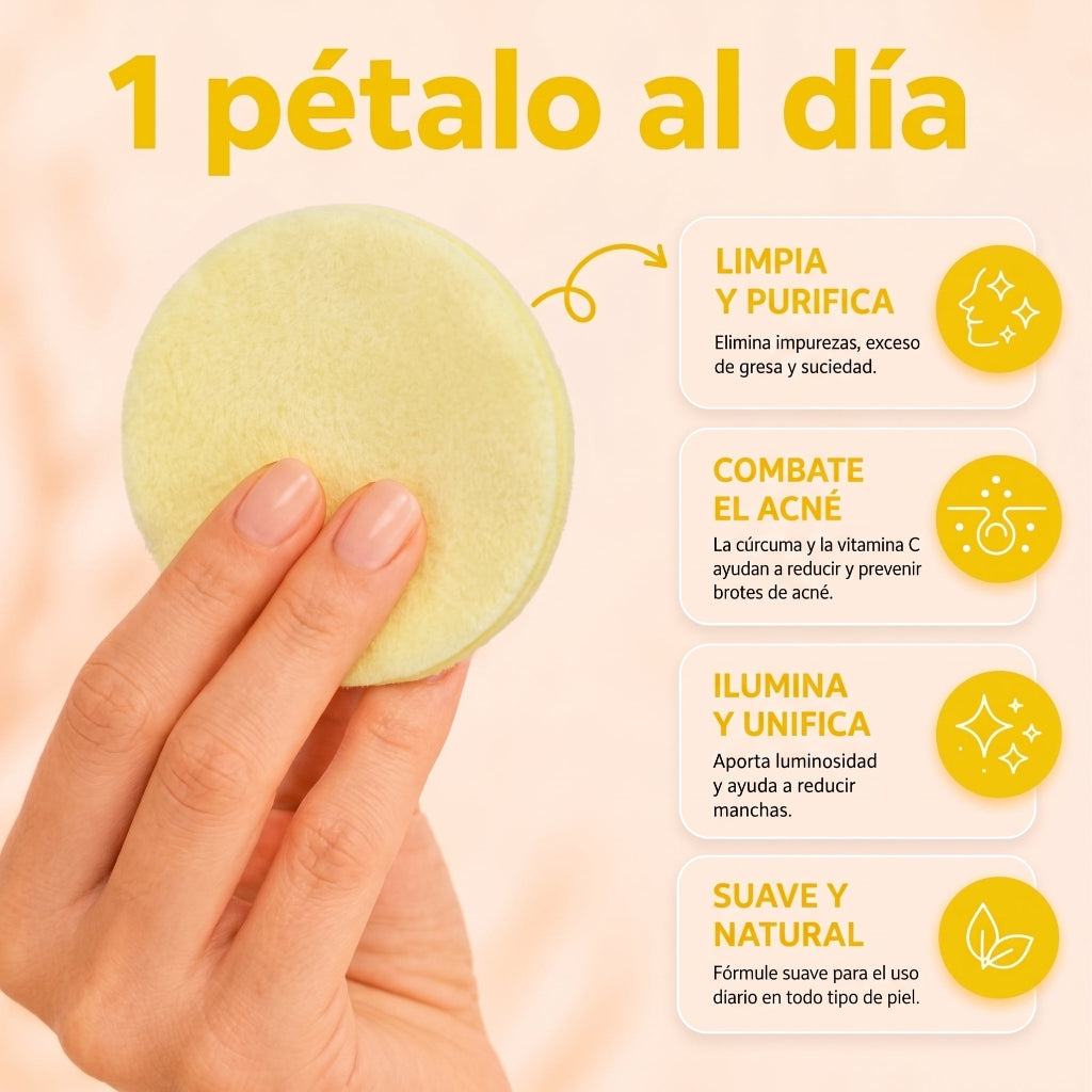 Discos de Algodón con Cúrcuma®  |  Anti-Imperfecciones y Manchas