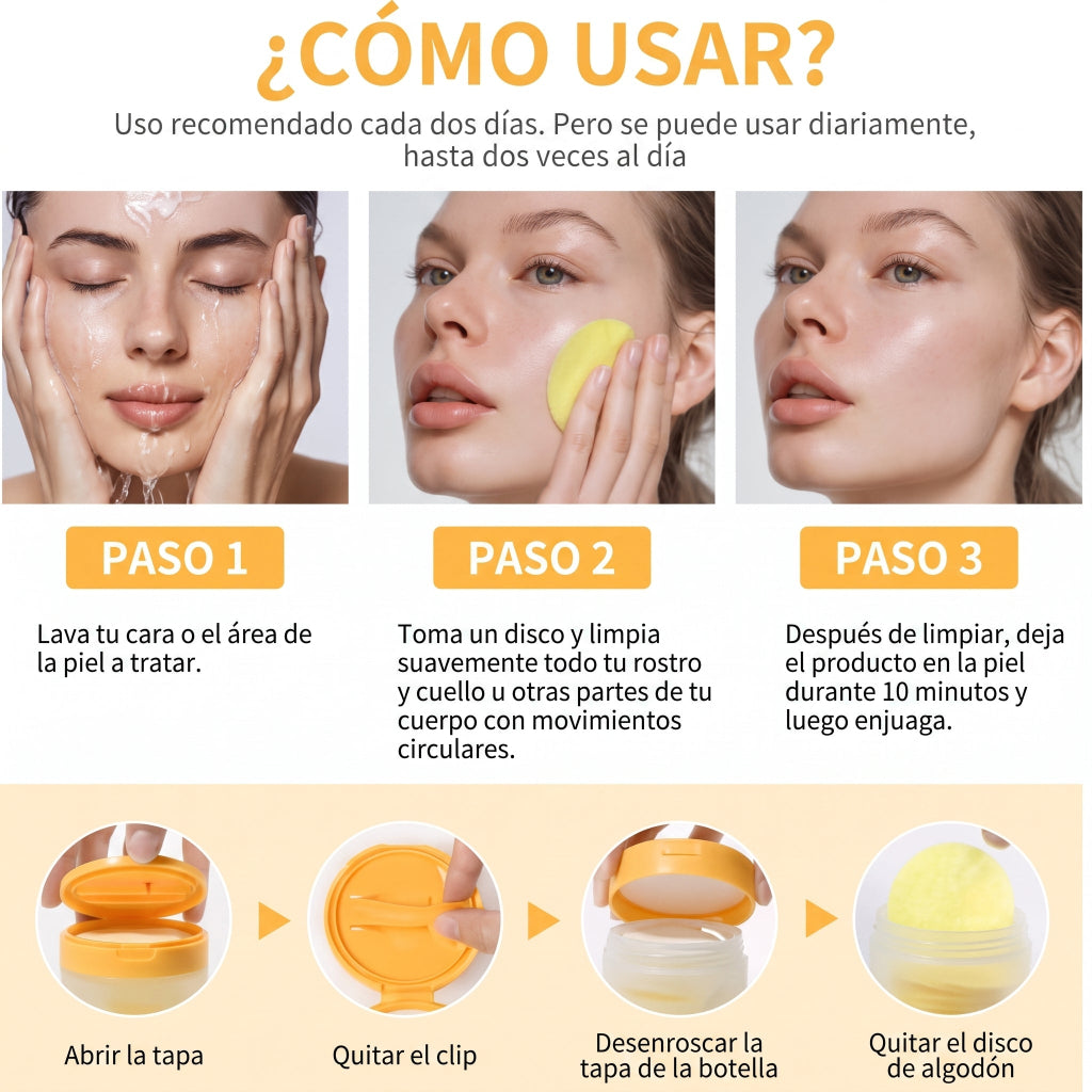 Discos de Algodón con Cúrcuma®  |  Anti-Imperfecciones y Manchas